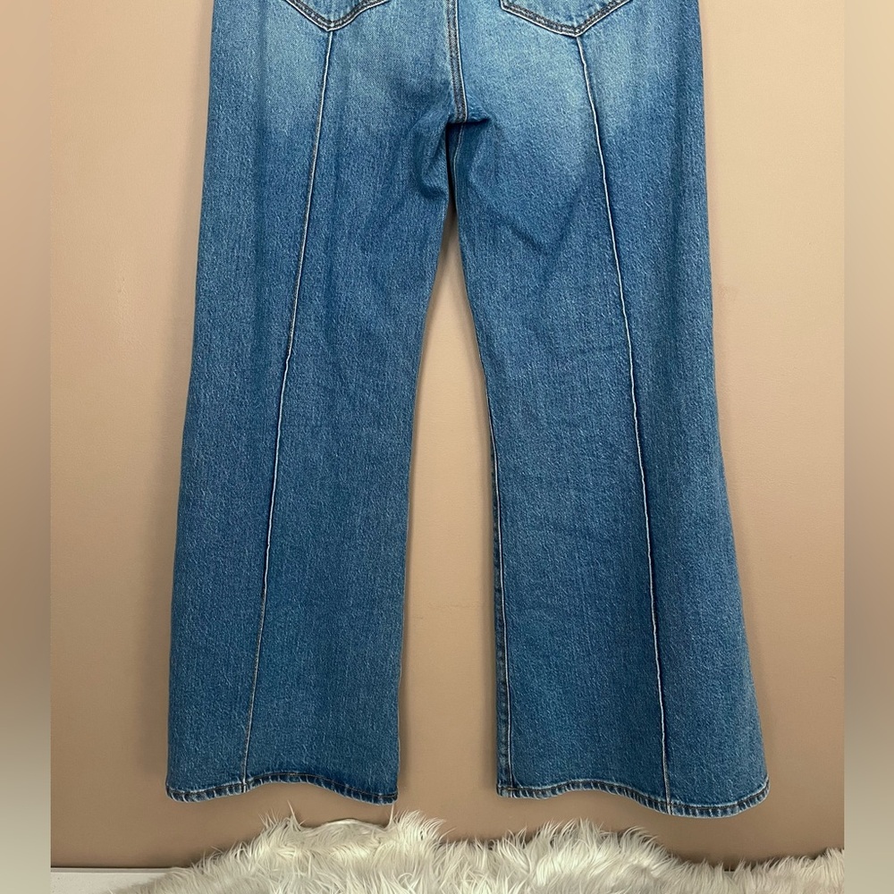 {LOFT} High Rise Super Flare Jeans in Vintage Indigo Wash - Womens 28 / 6 - NWT - Picture 7 of 11